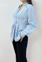 Load image into Gallery viewer, Denim blouse
